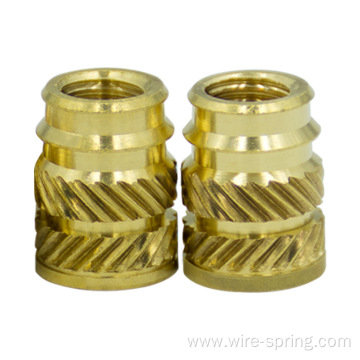 Fastener M4-M20knurled threaded insert brass nut